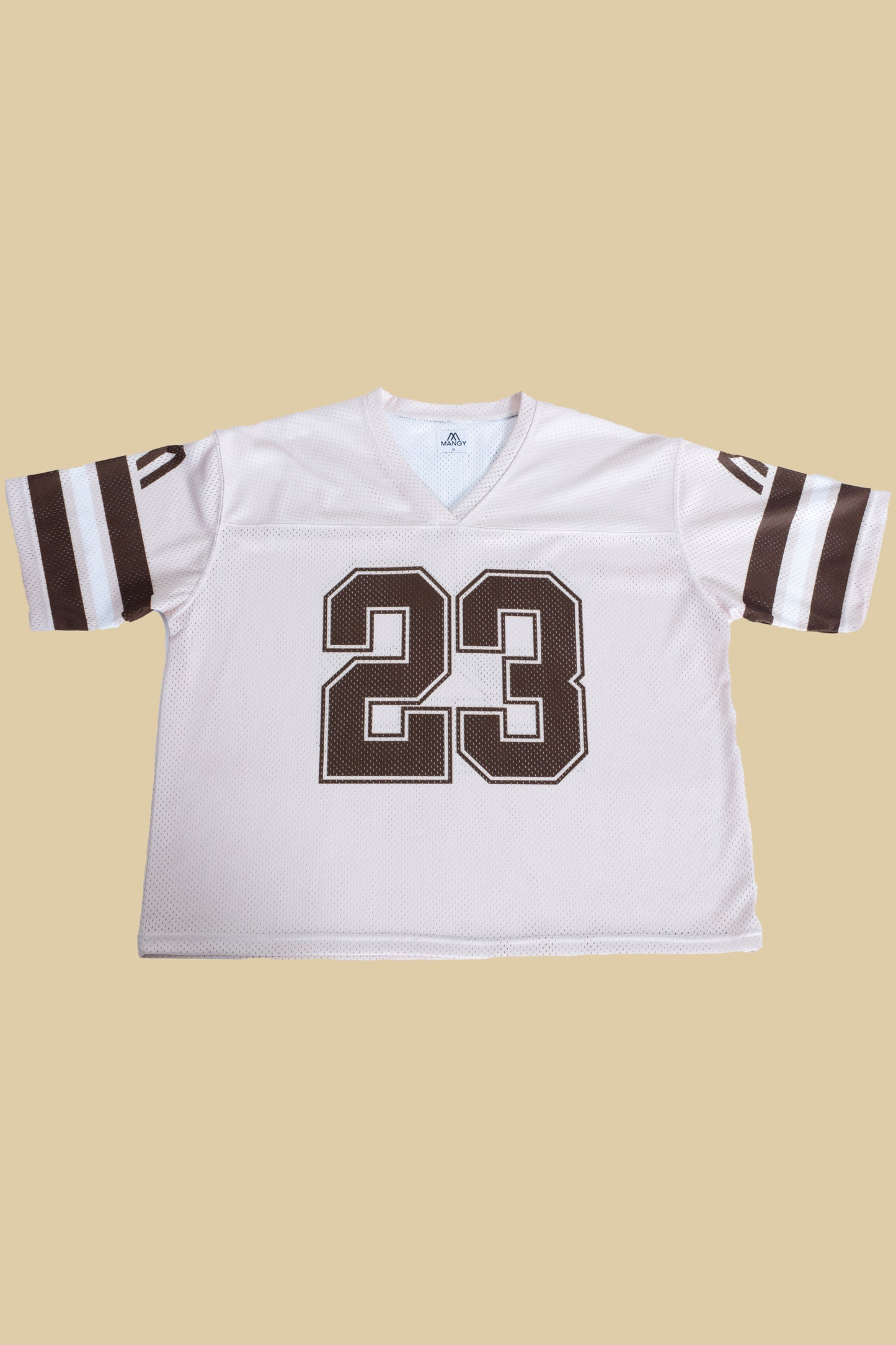 Beige Mesh Jersey