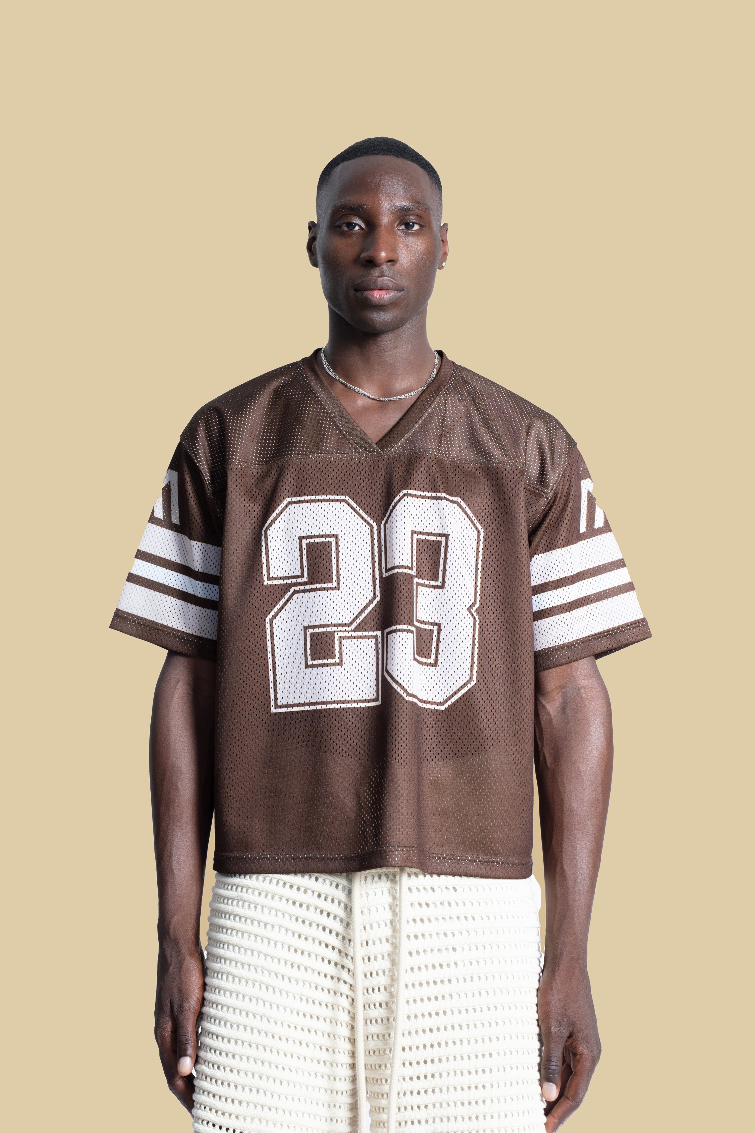 Brown Mesh Jersey MANGY