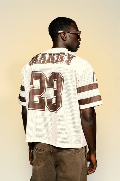 Beige Mesh Jersey